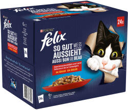 FELIX 24x85g Felix Fantastic húsválogatás nedves macskatáp