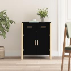 vidaXL Servantă, negru, 62x38x75 cm, lemn prelucrat (345676) Comoda