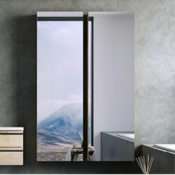 Kolpa San Dulap cu oglinda suspendat KolpaSan Alexis gri beton 1 usa 45 cm (546340)
