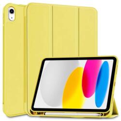Haffner Apple iPad 10.9 (2022) tablet tok (Smart Case) on/off funkcióval, Apple Pencil tartóval - yellow (ECO csomagolás) (FN0483) (FN0483)