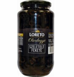 LORETO magozott fekete olivabogyó 935 g