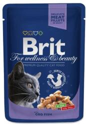 Brit Premium Cat Pouches with Cod Fish - 24x100 g