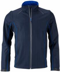 James & Nicholson (Daiber) Férfi softshell kabát 2v1 JN1122 - Sötétkék / királykék | XXL (1-JN1122-1745189)
