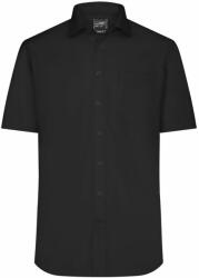 James & Nicholson (Daiber) Rövid ujjú férfi ing JN684 - Fekete | XL (1-JN684-1766674)