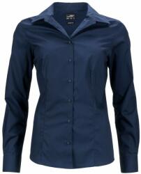 James & Nicholson (Daiber) Női hosszú ujjú ing JN641 - Sötétkék | 3XL (1-JN641-1748204)