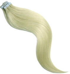 HairExtensionShop TAPE IN Ragasztócsíkos Póthaj Standard Világos Platinaszőke Színben 55cm (Szín #60) (RT5560)