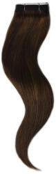 HairExtensionShop Tresszelt Emberi Póthaj Standard Natúr Barna Színben 60cm (Weft Haj #2) (RW602)