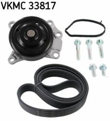 SKF Pompa apa + Set curea transmisie cu caneluri SKF VKMC 33817 (VKMC 33817) - automobilus