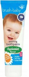 Brush-Baby Pastă de dinți pentru bebeluși, 0-2 ani - Brush-Baby Applemint Flavour Teething Toothpaste 50 ml