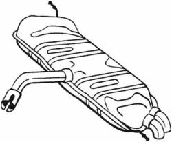 BOSAL Toba esapament finala BOSAL 233-725 (233-725) - automobilus
