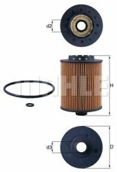 MAHLE Filtru ulei MAHLE OX 1075D (OX 1075D) - automobilus
