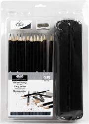 Royal & Langnickel Grafikai ceruzák tolltartóban vázlatkészítéshez- készlet 15 db