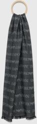 Giorgio Armani gyapjú kendő sötétkék, mintás - sötétkék Univerzális méret