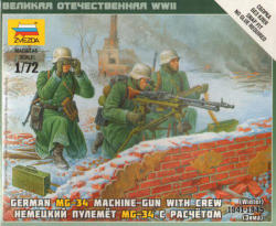 Zvezda German Machine-gun w/Crew 1:72 (6210)