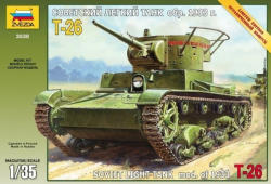Zvezda Soviet T-26 Tank 1:35 (3538)