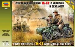 Zvezda Soviet WWII Motorcycle M-72 1:35 (3639)
