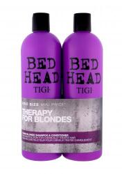 TIGI Bed Head Dumb Blonde set cadou Sampon 750 ml + Balsam de par 750 ml pentru femei