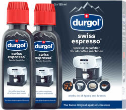 Durgol Swiss Espresso vízkőoldó eszpresszó kávéfőzőhöz, 2x125 ml