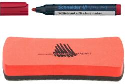 Schneider Whiteboard készlet, Piros marker és ICO szivacs (E 0478)