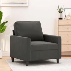 vidaXL Fotoliu canapea, gri închis, 60 cm, catifea (348726) Canapea