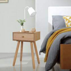 vidaXL Noptiere din lemn masiv de pin 2 buc, 40 x 30 x 61 cm, maro (244742) - vidaxl