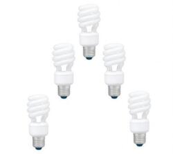 Panasonic Set 5 becuri economice Panasonic EFD22E27HD3E-5, putere lampa 22W, echivalent pentru incandescenta 105W (EFD22E27HD3E-5)