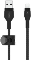Belkin Cablu de date Belkin Pro Flex, USB - Lightning, 2m, Black (CAA010BT2MBK)