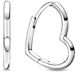 Pandora Aszimmetrikus szívek ezüst karika fülbevaló - 298307C00 (298307C00)