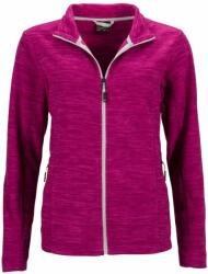 James & Nicholson (Daiber) Női fleece felső JN769 - Málnaszín melírozott / ezüst | XL (1-JN769-1750150)