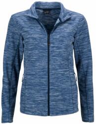 James & Nicholson (Daiber) Női fleece felső JN769 - Kék melírozott / sötétkék | L (1-JN769-1750154)