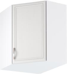 TEMPO KONDELA Felső sarokszekrény G60N, fehér/sosna Andersen, SICILIA