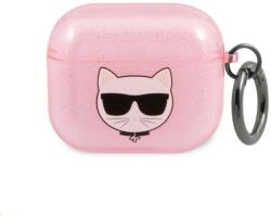 Karl Lagerfeld Choupette Apple Airpods 3 tok Rózsaszín