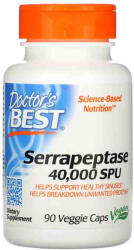 Doctor's Best Serrapeptase High Potency (Serratiopeptidaza), 40 000 SPU Doctor s Best, 90 capsule