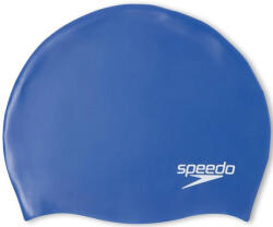 Speedo plain moulded silicone junior cap albastru