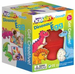 Kid Art Dinótojás gyurmakészlet 4 színű gyurmával és formákkal (DOP60/DN)