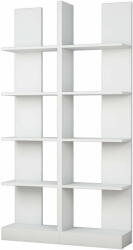 Bútorpiac Ikiz fehér könyvespolc 100 x 187 x 25, 8 cm (SAJASR8681875458657F)