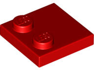 LEGO® 33909c5 - LEGO piros csempe 2 x 2 méretű, 2 bütyökkel a szélén (33909c5)
