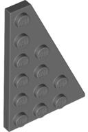 LEGO® 48205c85 - LEGO sötétszürke lecsapott lap 6 x 4 méretű, jobbos (48205c85)