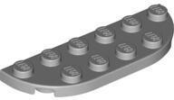 LEGO® 18980c86 - LEGO világosszürke lap lekerekített sarkokkal, 2 x 6 méretű (18980c86)