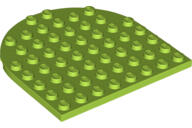 LEGO® 41948c34 - LEGO lime lap lekerekített véggel, 8 x 8 méretű (41948c34)
