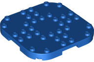LEGO® 66790c7 - LEGO kék lap 8 x 8 méretű, lekerekített sarkokkal, négy lábbal (66790c7)