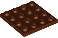 LEGO® 3031c88 - LEGO vörösesbarna lap 4 x 4 méretű (3031c88)