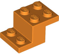LEGO® 18671c4 - LEGO narancssárga lépcsős kocka 3 x 2 x 1 1/3 méretű (18671c4)