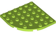LEGO® 6003c34 - LEGO lime lap 6 x 6 méretű, íves sarokkal (6003c34)