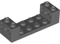 LEGO® 65635c85 - LEGO sötétszürke technic kocka 2 x 6 x 1 1/3 méretű, 2 X-lyukkal (65635c85)