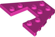 LEGO® 47407c47 - LEGO sötét rózsaszín lecsapott lap 4 x 6 méretű, középen 2 x 2 kivágással (47407c47)