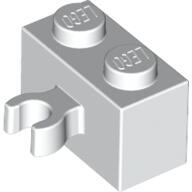 LEGO® 30237bc1 - LEGO fehér kocka 1 x 2 méretű függőleges klipsszel (O) (30237bc1)