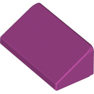 LEGO® 85984c71 - LEGO magenta 30° lejtő 1 x 2 x 2/3 méretű (85984c71)