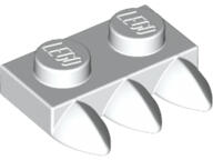 LEGO® 15208c1 - LEGO fehér csempe 1 x 2 méretű, 3 foggal (15208c1)