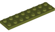 LEGO® 3034c155 - LEGO oliva zöld lap 2 x 8 méretű (3034c155)